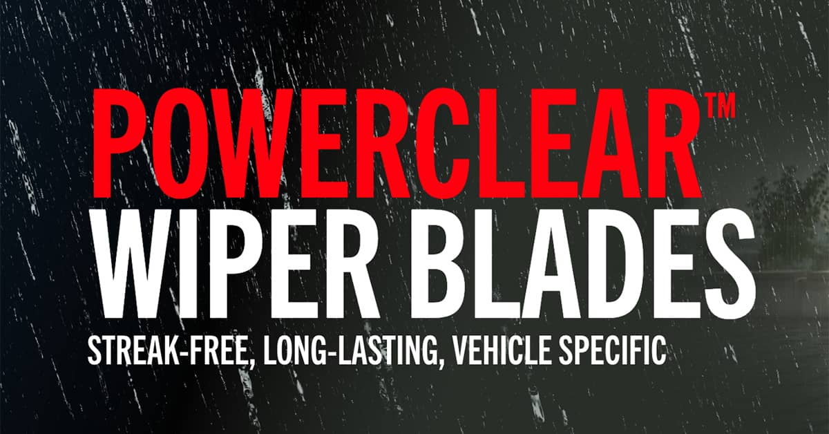 PowerClear™ Wiper Blades Streakfree, Longlasting, Vehicle Specific